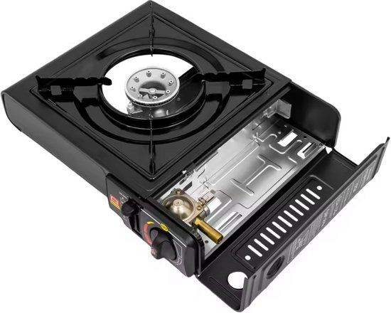 Draagbare Camping Gasbrander 2000W - Compacte Buiten Kooktoestel met Koffer - Ideaal voor Camping & Picknick