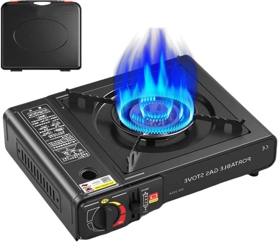 Draagbare Camping Kookstel - Compacte Brander - Outdoor Koken - Winddicht Ontwerp - 35.5 x 27 x 13 cm - Metaal