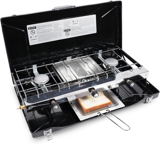 Draagbare Camping kooktoestel met 3 Pitten - Krachtige Gasbrander voor Buitenactiviteiten van Merkloos
