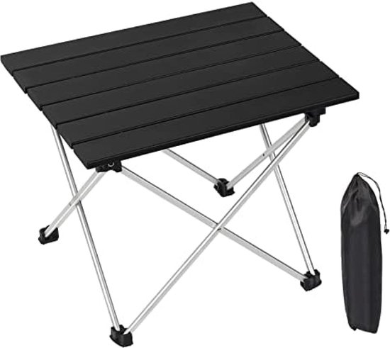 Draagbare campingtafel, lichte klaptafel voor buiten, kleine compacte picknicktafel met draagtas voor kamperen, picknick, barbecuen, wandelen, vissen van TREKOLOGY