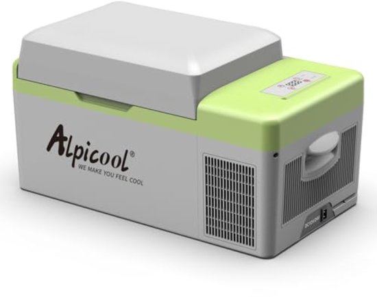 Draagbare Compressor Koelbox 20L -12V Elektrische Auto Koelkast - Vriezer tot -20°C - Laag Energieverbruik - Accu Bescherming - Voor Auto Camper Boot