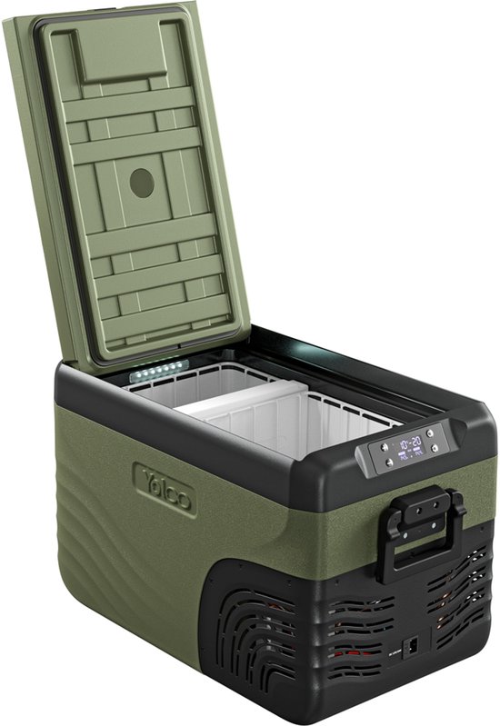 Draagbare compressor koelbox YOLCO KX30 12/24/230V 26L van Merkloos
