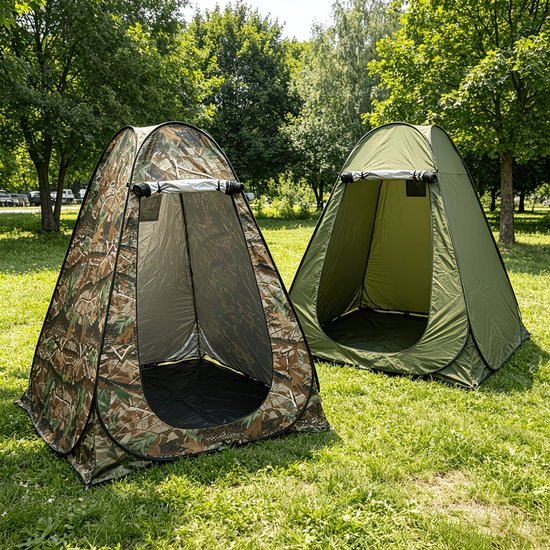 Draagbare Douchetent Set – 2 stuks Pop-up Omkleedtent voor Camping, Strand en Outdoor