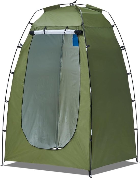 Draagbare douchetent, waterdicht, toilettent, omkleedtent, outdoor camping, douchetent, anti-uv kleedtent voor outdoor, picknick, toilet en douche, vissen, kleedcabine van Merkloos
