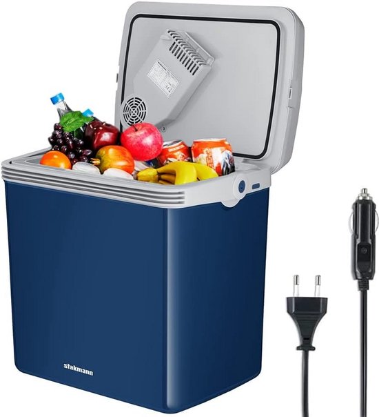 Draagbare Elektrische Koelbox Auto 32L - Koelen & Verwarmen op 12V/230V voor Camping en Onderweg van Merkloos