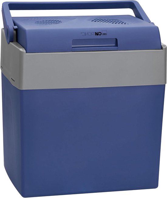 Draagbare elektrische koelbox - ideaal voor auto en camping - 30 liter - blauw van Merkloos