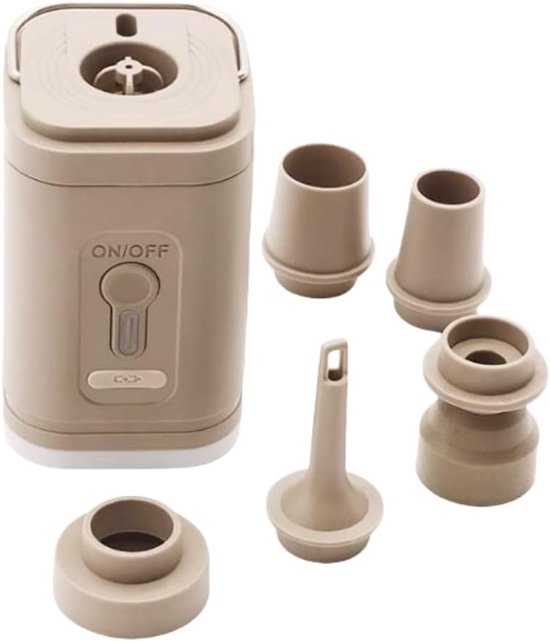 Draagbare elektrische luchtpomp - Draadloze luchtcompressor - Opblaasbare kussen - Luchtbedden - Boot - Camping - Zwemring - Met verlichting - Oplaadbaar - Luchtkussen voor zwembad drijvers van Merkloos