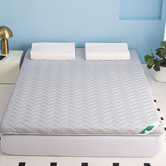 Draagbare Floor Matras - Opvouwbare Slaapmat - Comfortabel Slapen - Orthopedische Ondersteuning - 80x190cm - Grijs