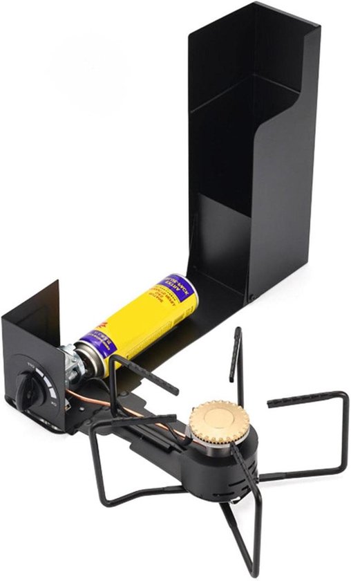 Draagbare Gasbrander - Camping Kooktoestel - Outdoor Koken - Opvouwbaar Ontwerp - 2.4 kW - Zilver
