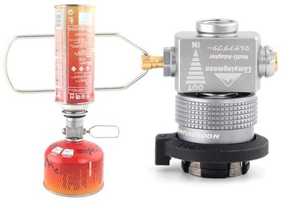 Draagbare Gasbus Navuladapter voor Camping - Multifunctionele Lindal Valve Adapter en Vent Valve van Merkloos