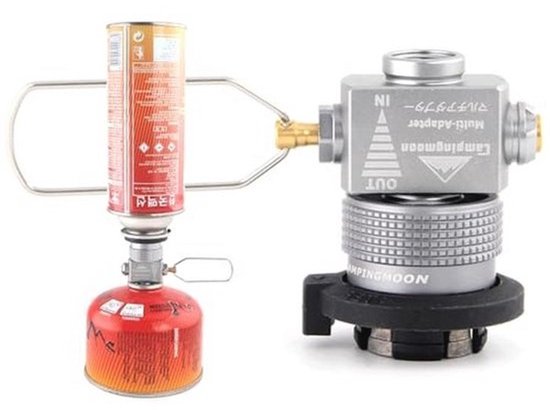 Draagbare Gasbus Navuladapter voor Camping - Multifunctionele Lindal Valve Adapter en Vent Valve