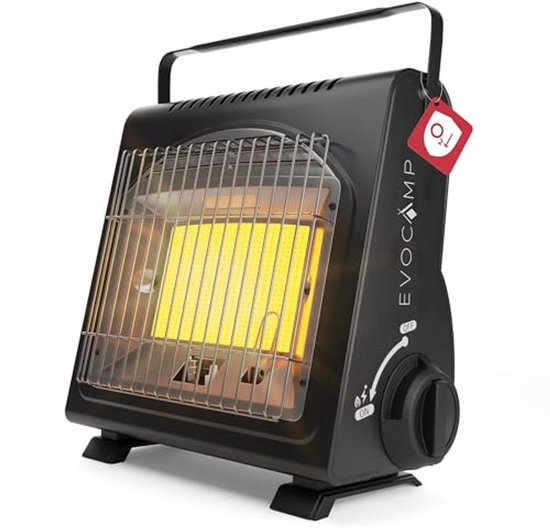 Draagbare gasverwarming voor camping – Multifunctionele keramische verwarming 1,7 kW