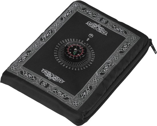 Draagbare Gebedsmat met Qibla Kaaba Kompas - Ideaal voor Reizen van Merkloos