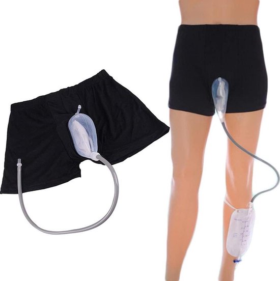 Draagbare herbruikbare urinezak voor mannen en vrouwen - lekvrije urineopvangzak - urinetrechter urineafvoerzak - maat M van TRIPTIPS