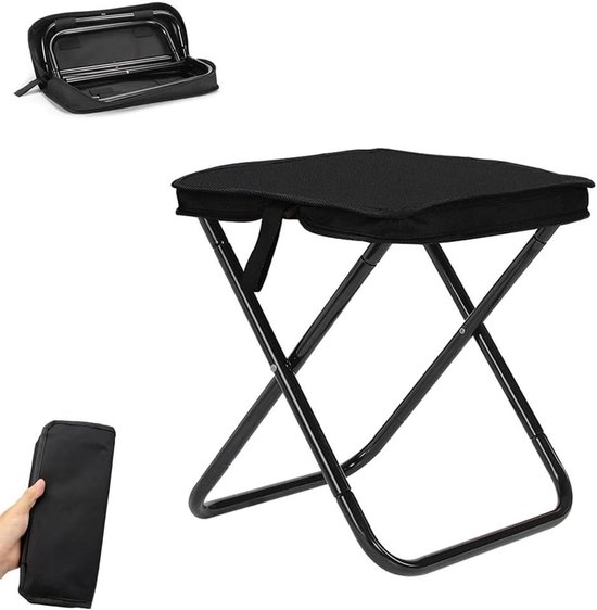 Draagbare klapstoel inklapbaar voor camping, vissen, wandelen en reizen (A)