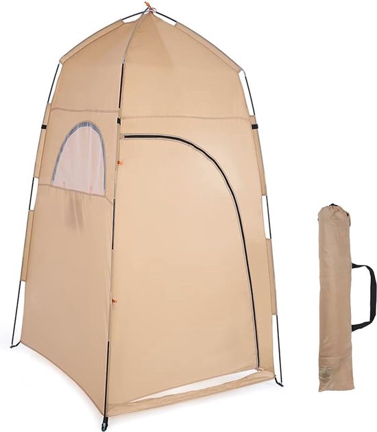Draagbare Kleedtent en Toilettent - Camping Douchetent met Opbergtas van Merkloos