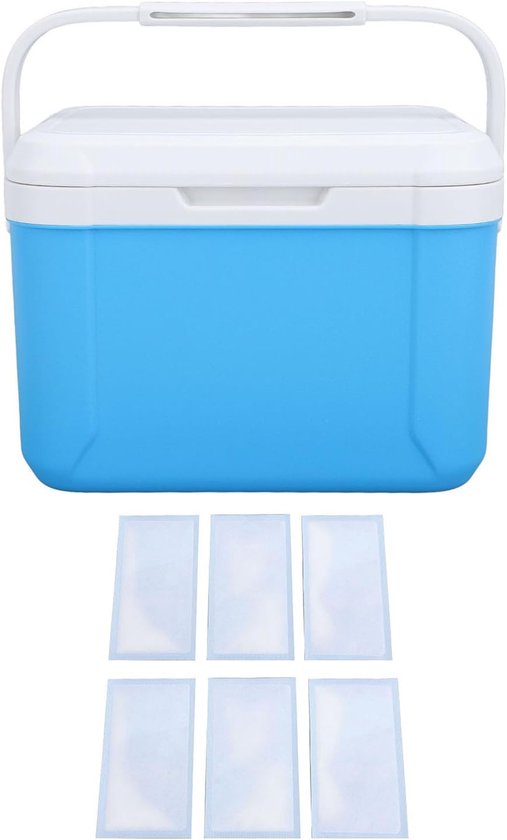Draagbare Koelbox - Geïsoleerde Box - Buitenactiviteiten Opslag - Houdt 72-96 Uur Warm - 5 Liter Capaciteit - Wit