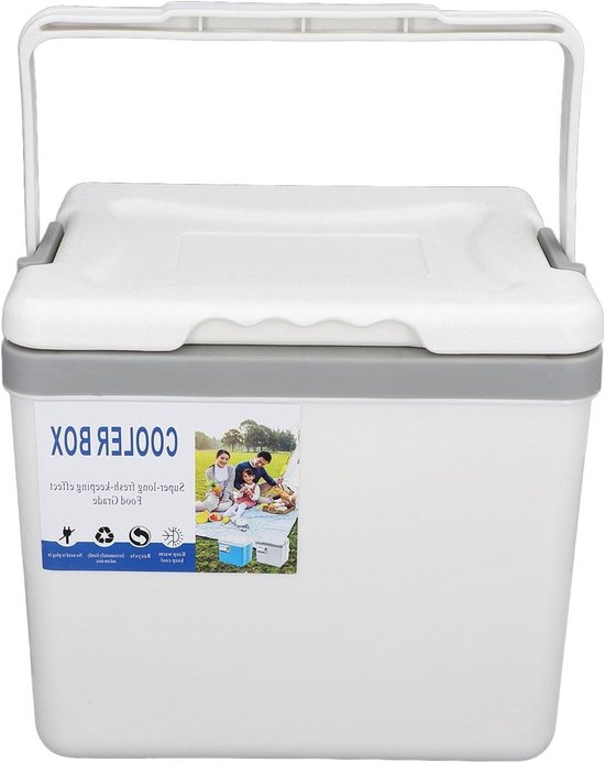 Draagbare Koelbox - Ijskist Koeler - Buitenactiviteiten - Voedselveilig EPS Materiaal - 6 Liter - Wit