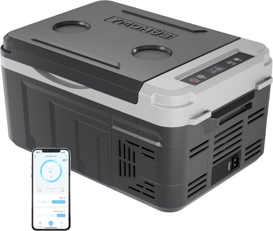 Draagbare Koelbox - Mini Koelkast Vriezer - Kamperen Auto Reizen - App Bediening Snel Koelen - 10 Liter Capaciteit