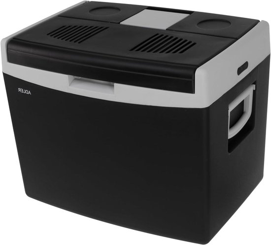 Draagbare koelbox - Thermo-elektrische koeler - Dranken koel houden - Koelen en verwarmen - 40 Liter - Zwart