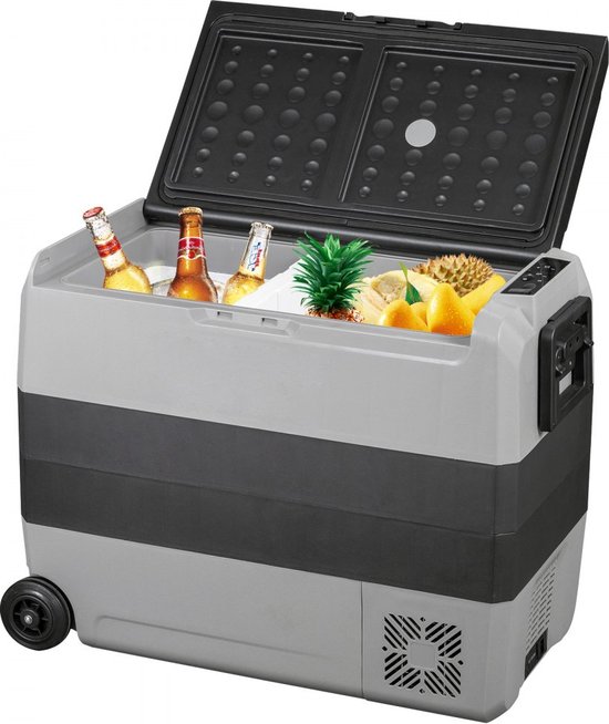 Draagbare Koelkast - Elektrische Koelbox - Mini Koelkast - Mini Vriezer - Koel-vriescombinatie - 45L - Camping - Vakantie - Auto - Boot van Merkloos