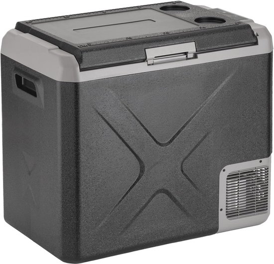 Draagbare koelkast en vriezer met compressor - 50 liter, laag verbruik, temperatuur -20 °C tot 20 °C, voor auto en thuis