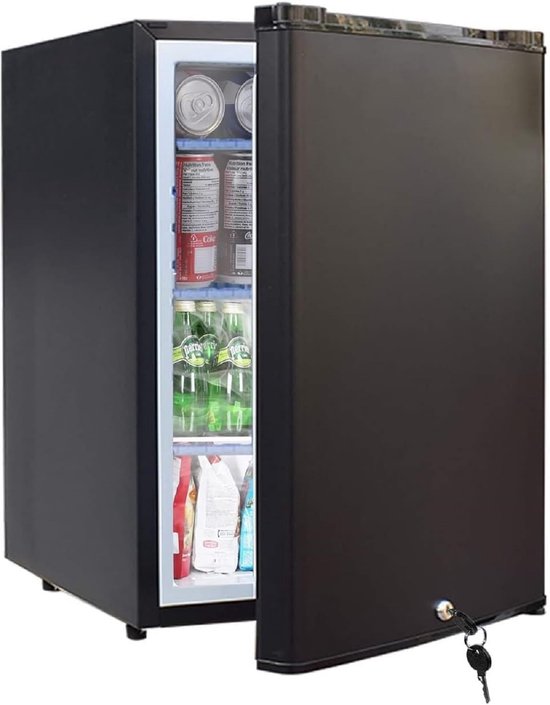 Draagbare Koelkast - Mini Koelkast - Kamperen en Reizen - Stil 0 dB Werking - 50 Liter - Zwart