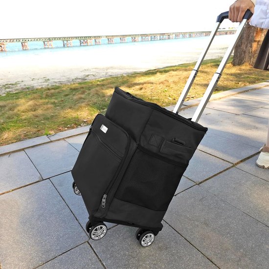 Draagbare Koeltas - Opvouwbare Koeler - Strand en Camping - Met Wielen en Handvat van Merkloos