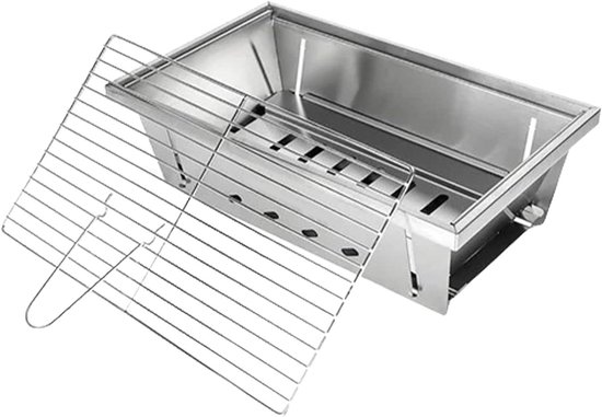 Draagbare Kooktoestel - Inklapbare Grill - Buiten Koken - Winddicht Ontwerp - 48 x 274 x 48 mm - Zwart