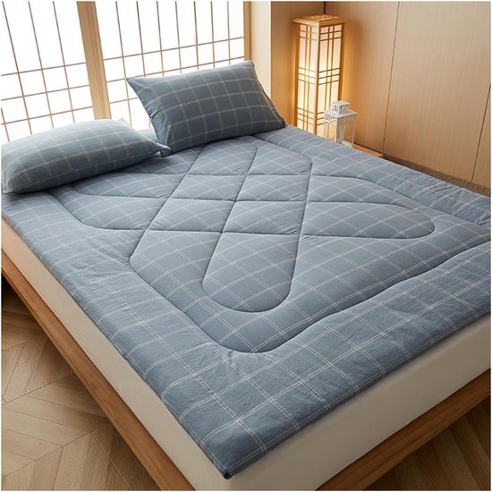 Draagbare Logeermatras - Japanse Vloerfuton - Comfortabel Slapen - Extra Dik Pluche - 120 x 200 cm - F