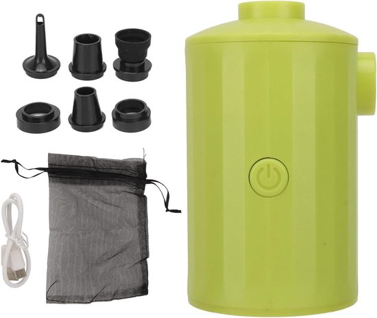 Draagbare Luchtpomp - Elektrische Pomp Opblaas - Luchtbedden Opblazen - USB Oplaadbaar - 3600mAh Batterij - Zwart