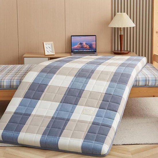 Draagbare Matras - Japanse Futon - Comfortabel Slapen - Opvouwbaar Ontwerp - 180 x 200 cm - Grijs