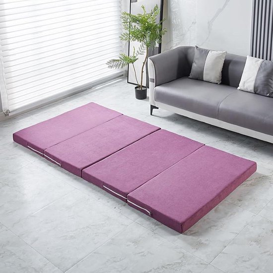 Draagbare Matras - Logeer Matras Vloer - Kamperen en Reizen - Dubbel Antislip - 200 x 60 x 10 cm