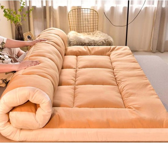 Draagbare Matras - Opvouwbaar Slaapkussen - Kamperen en Loungen - Ergonomisch Ontwerp - 90 x 200 cm - Grijs