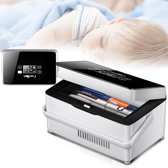 Draagbare Medicijn Koelbox met Constante Temperatuur en Oplaadbare Batterij van Merkloos