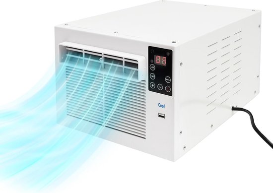 Draagbare Mini Airco met Afstandsbediening - Stil en Energiezuinig voor Kleine Ruimtes (tot 8m³)