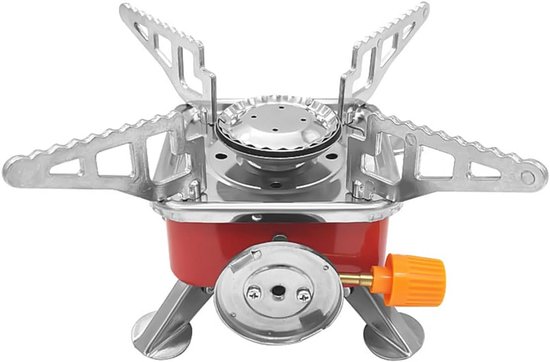 Draagbare Mini Camping Gasbrander - Compact en Winddicht voor Buiten Koken van Merkloos