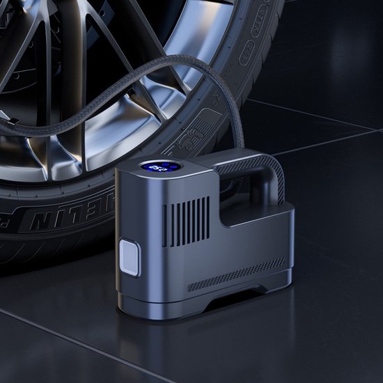 Draagbare multifunctionele autoluchtpomp met digitaal display, autobandenpomp, autoluchtpomp van Merkloos