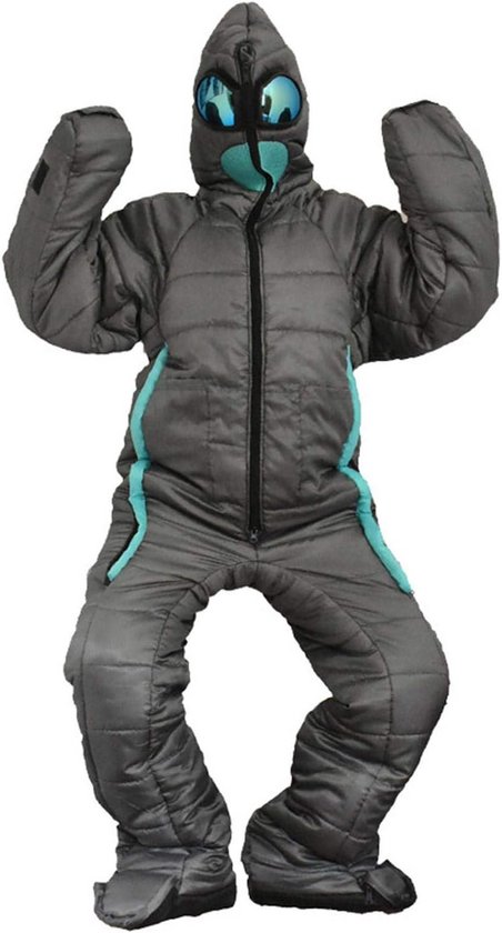 Draagbare Onesie Slaapzak voor Volwassenen - Comfortabel Kamperen en Overnachten