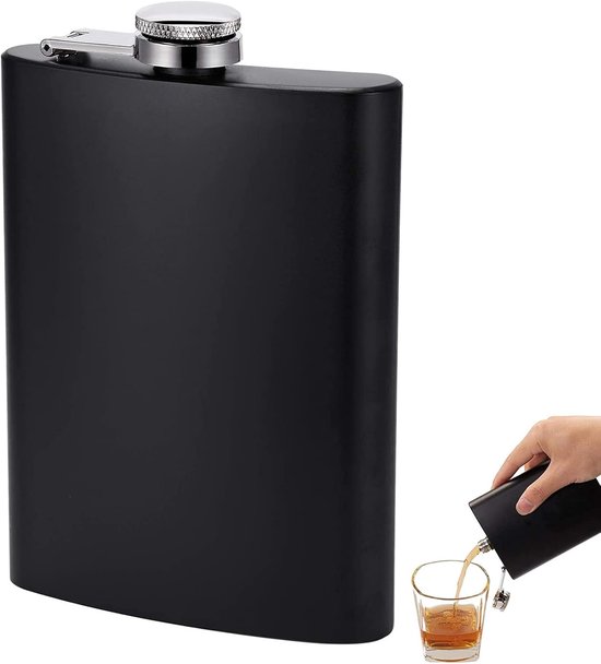 Draagbare RVS Heupfles van 240ml - Ideaal voor Whisky, Kamperen en Barbecue Activiteiten