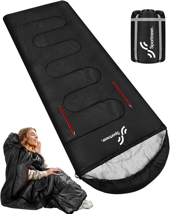 Draagbare Slaapzak 220 x 84 cm voor 4 Seizoenen - Comfortabel en Ademend voor Kinderen en Volwassenen van Merkloos