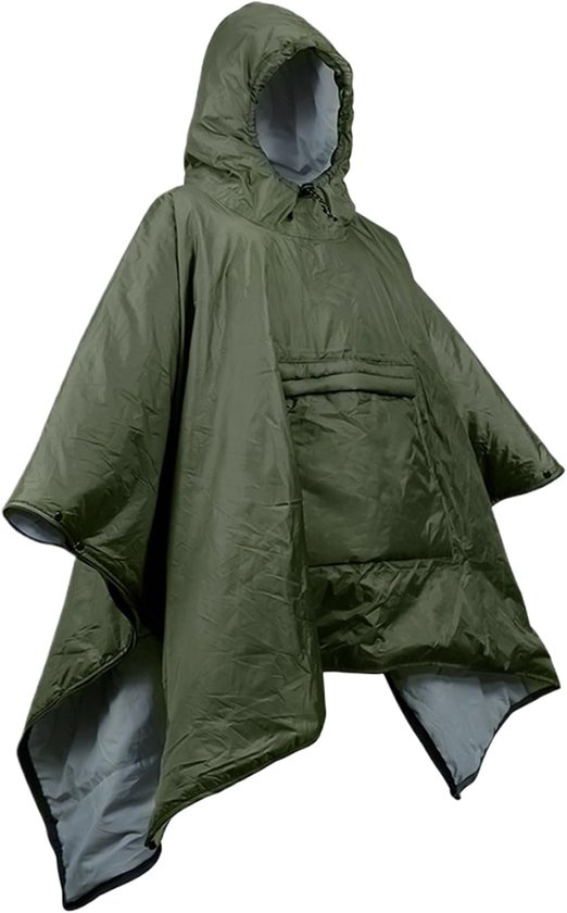 Draagbare Slaapzak - Camping Poncho - Outdoor Avontuur - Waterdicht Winddicht - 190 x 70 cm - Blauw