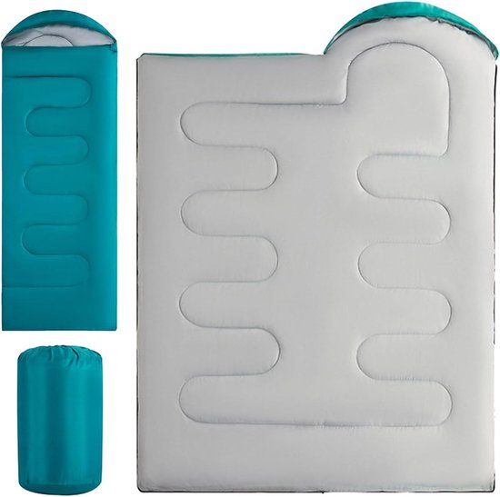 Draagbare Slaapzak - Outdoor Slaapzak Reis Slaapzak - Kamperen en Wandelen - Waterdicht en Ademend - 2 kg - Kleur