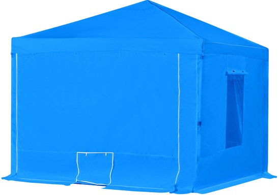 Draagbare spuitcabine, 115,35 x 115,35 x 71,26 inch spuittent met waterdichte hoes, opvouwbaar frame en dubbele gaasramen aan de zijkant voor voertuigen, meubels en motorfietsen van Merkloos