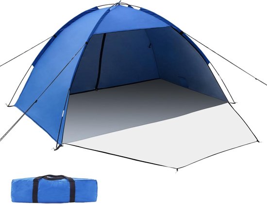 Draagbare strandtent voor 1-3/3-4/5-6 personen - anti-uv 50+ - veranda met ritssluiting - familie picknick - strand tuin vissen van Sekey