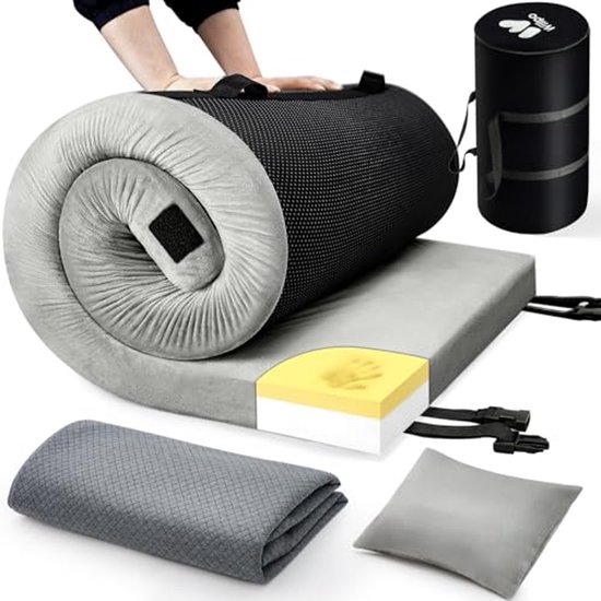 Draagbare Traagschuim Camping Matras voor Outdoor Avonturen - Lichtgewicht en Waterdicht van Merkloos