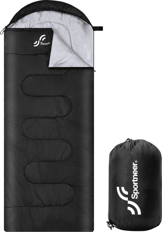 Draagbare Ultralichte Slaapzak voor Camping - 3-4 Seizoenen, 220 x 85 cm, Geschikt voor Kinderen en Volwassenen van Merkloos