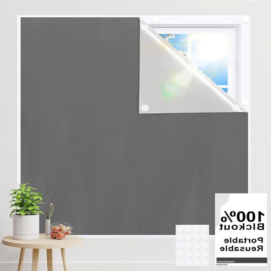 Draagbare Verduisterende Tinten - 100% Verduisterend - Reisvenster - Tijdelijke Verduisterende Raamhoes - Verwijderbaar Herbruikbaar - Baby Slaapkamer - 299,7 cm x 57" [2023 Nieuw] van WELTOP.