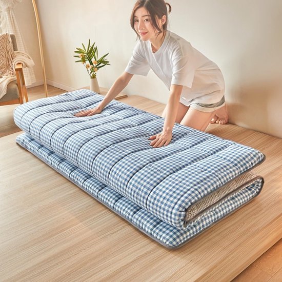 Draagbare Vloermat - Opvouwbaar Matras - Comfortabel Slapen - 5-Laags Vulling - 80x190cm - Stijl 3