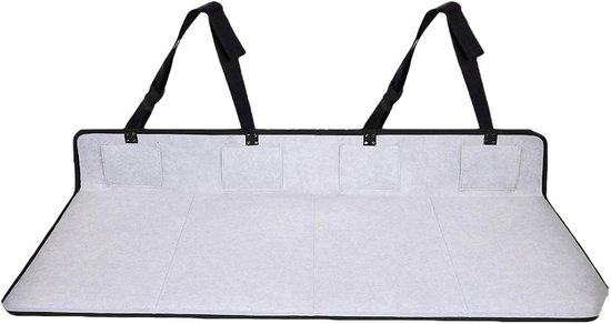 Draagbare Voertuigmatras - Auto Slaapsysteem - Comfortabel Reizen - Geïntegreerd Opbergsysteem - 125x69CM - Grijs